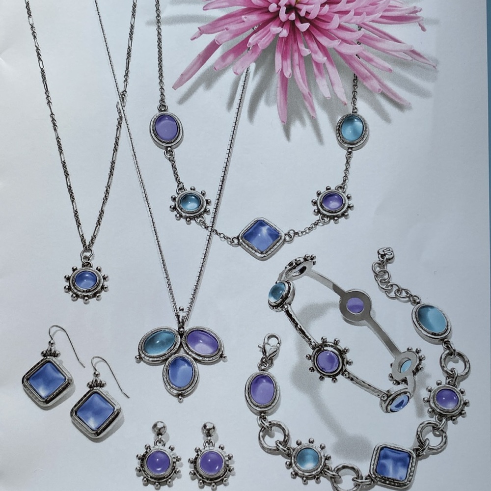 Brighton’s Silver Jules Nautical Blue tone Cool colors Necklace - Picture 4 of 7